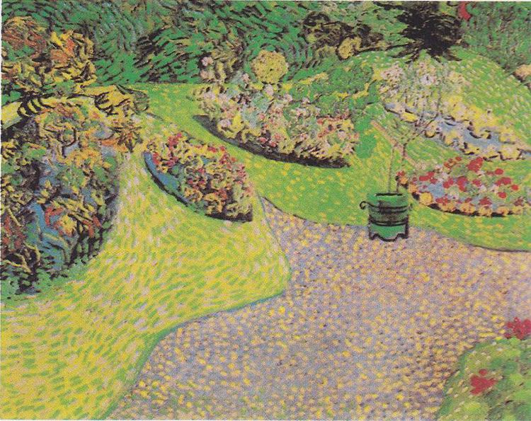 Vincent Van Gogh Garden in Auvers oil painting image